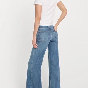 Good American Mid Blue Wide-Leg High-Rise Jeans